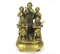 Apertura di Ornamenti Fortuna in Rame Puro a Cinque Vie, Statuette in Bronzo del Dio della ricchezza, Cornucopia, tesori fortunati, Decorazioni per la casa, Regali di Apertura