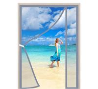 Apertura Laterale Zanzariera Magnetica Grigio 120x235cm Chiusura Automatica Tendina Anti Zanzare Mosche Impedendo Agli Insetti Di Entrare per Soggiorno Camera da Letto Patio Balcone