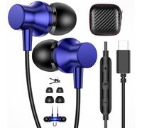 APETOO Auricolari cablati USB C per iPhone 17 16 15 Pro, cuffie magnetiche di tipo C con microfono controllo del volume per Samsung S26 S25 S23 A17, auricolari stereo con cancellazione del rumore per