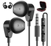 APETOO Cuffie stereo HiFi da 3,5 mm con cavo jack da 3,5 mm, con cavo jack da 3,5 mm, controllo volume, bassi, per Moto G Stylus/Power/Play, Pixel 5a 4a 3a, Samsung S10 S9 A03s A12 A13 A14 A23