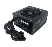 Apevia ATX-ES600W Essence 600W ATX - Alimentatore da gioco semi-modulare con ventola nera da 120 mm controllata automaticamente, interruttore 115/230 V, tutte le protezioni
