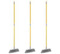 Apex 3x Scopa per Interni con Manico Allungabile da 85 a 141 cm - Setole Morbide Antigraffio, Testa Larga 35 cm - Ideale per Pavimenti Delicati
