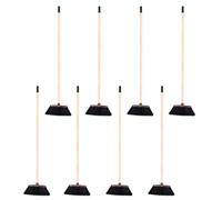 Apex 8 Scope Alte per Interni ed Esterni con Manico in Legno - Setole Lunghe Morbide e Resistenti, Ideale per Pavimenti Ruvidi - 130 cm