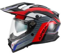 APEX AT300 Everest Casco, nero-rosso-blu, taglia 2XL per maschi