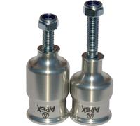 Apex Coopegs Stunt-Scooter Pegs Trick Roller Bark Stangen Achsen Set Argento