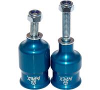 Apex Coopegs Stunt-Scooter Pegs Trick Roller Bark Stangen Assi Set Blu