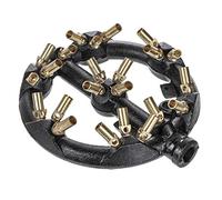 APEX Entertainment Durasteel jet Burner for Chinese wok Range, 23 Copper tips, Propane gas Unit, cast Iron Body, Rame, Black, Natural Gas, 23 Tips