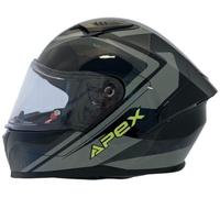 Apex FI100 Valencia, casco integrale S female Nero/Grigio/Giallo Fluo
