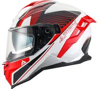 APEX FI200 Madrid Casco, nero-bianco-rosso, taglia XL per maschi