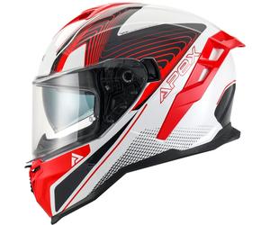 Apex FI200 Madrid, casco integrale XL female Bianco/Rosso/Nero
