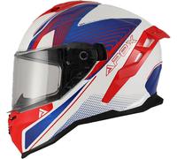 APEX FI200 Madrid Casco, bianco-rosso-blu, taglia XS per maschi
