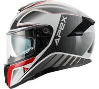 APEX FT300 New York Casco, grigio-argento, taglia L per maschi