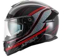 Apex FT300 Vienna, casco integrale S female Nero/Grigio/Rosso