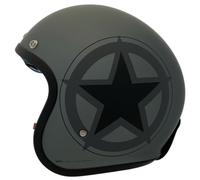 APEX JI100 Star Casco Jet, grigio, taglia L per maschi