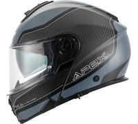 Apex MC500 Carbon Dolomites, casco flip up L female Nero/Grigio/Argento