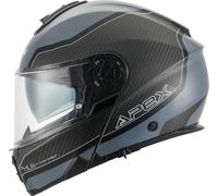 APEX MC500 Carbon Dolomites Casco, nero-grigio, taglia M per maschi