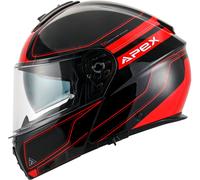 Apex MT300 Sydney, casco flip up L female Nero/Rosso