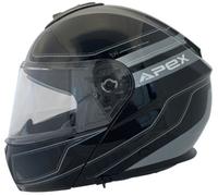 APEX MT300 Sydney Casco, nero-grigio, taglia S per maschi