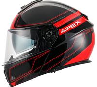 APEX MT300 Sydney Casco, nero-rosso, taglia M per maschi