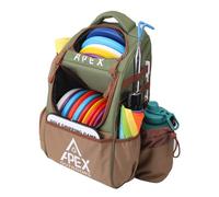 Apex Outdoors Borsa da golf a disco, zaino da golf grande per dischi, può contenere oltre 21 dischi, durevole e leggero, con molteplici tasche portaoggetti