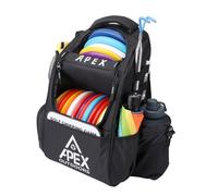 Apex Outdoors Disc Golf Bag, Large Disc Golf Backpack Holds Over 21 Discs, Durable & Lightweight with Multiple Storage Pockets