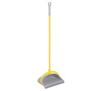 Apex Paletta Ribaltabile con Baffo in Gomma e Manico in Metallo - Alzaimmondizia Professionale con Sistema di Svuotamento Facile - 27x27x90 cm