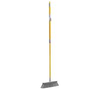 Apex Scopa per Interni con Gomma Paracolpi - Setole Morbide per Superfici Delicate, Manico Allungabile, Pettine Pulisci Setole