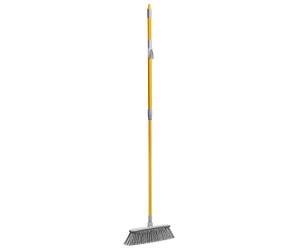 Apex Scopa per Interni con Gomma Paracolpi - Setole Morbide per Superfici Delicate, Manico Allungabile, Pettine Pulisci Setole