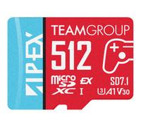 TEAMGROUP Scheda APEX da 512 GB per Nintendo Swith2 Micro SDXC Express UHS-I U3 A1 V30, R/W fino a 800/700 MB/s con adattatore TAPMSDE512GIV30A102