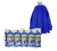 Apex Set 6 Mop Microfibra a Frange - Lavapavimenti Professionali da 165g - Ideali per Parquet e Superfici Delicate - Attacco Universale - Alta Assorbenza