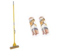 Apex Set Lavapavimenti Squizzo Classic Apex - Sistema con Spugna 28cm + 2 Ricambi Inclusi - Strizzatura a Leva, Struttura in Metallo, per Tutti i Pavimenti
