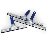 Apex Spatola per Vetri 25cm con Gomma Professionale - Struttura in Metallo con Attacco per Manico - Ideale per Finestre Alte, Vetri Auto e Specchi