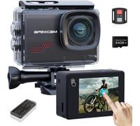 Apexcam M80PRO Action Cam 4K 64MP EIS Touch Screen Con 64GB Scheda Fotocamera Sp