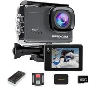 Apexcam M90 Action Cam 4K60FPS 64MP Con 64GB Scheda WIFI EIS Sport Camera Touchscreen Fotocamera subacquea 40m Impermeabile 8X Zoom 2,4G Telecomando 2x1350 mAh Batterie Set di Accessori