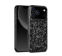 Apexcarbon Forged Carbon Fiber Phone Case For Phone 17 Pro Max Series, Anti-Scratch Shockproof Full Body Protective Cover (Black,17 Air)