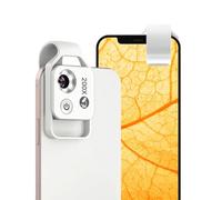 APEXEL 200 mini microscopio per fotocamera smartphone, microscopio per smartphone, Explore Micworld con smartphone Microscope, bianco