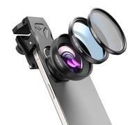 APEXEL HB100 Ultra Lente Macro HD per Cellulare con Filtro CPL e Starlight da 52 mm, Apertura F1.05 e Rivestimento AF, Obiettivo Macro per Smartphone Adatto per iPhone, Samsung e altri Smartphone