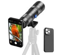 APEXEL Obiettivo zoom 20-60X con custodia integrata per iPhone 15 Pro - Teleobiettivo zoom professionale