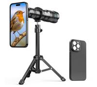 APEXEL Teleobiettivo Portatile con Custodia Integrata per iPhone 15 Pro Max- Obiettivo 36x con Attacco per Treppiede