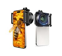 APEXEL ZM100 Obiettivo Macro per Cellulare F1.05 con Clip, Ingrandimento 20X, Lente Macro per Smartphone Adatto per iPhone 17/16/15, Samsung, Google Pixel e Altri Smartphone