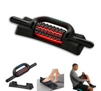 ApexRoam Massaggiatore elettrico con luce rossa, rullo per massaggio percussivo a 6 velocità per recupero muscolare, massaggiatore ricaricabile con base a mani libere, per braccia, schiena, addome