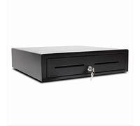 APG Standard - Duty 16" Cassetto per contanti elettronico | Vasario Serie VB320-1-BL1616-B5 | con cavo CD-101A | Compatibile con stampante | Plastica fino a 4 Bill/8 scomparti portamonete, nero