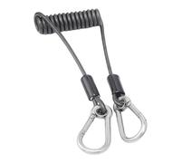 APGLSXY Antilost - Corda elastica per la pesca, multiuso, cordino retrattile a spirale con moschettone, bobina retrattile
