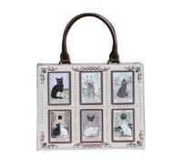 APGLSXY Borsa a tracolla alla moda che mostra bei disegni interni spaziosi e robusta costruzione permanente PU borsa borsa, bianco