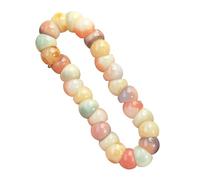APGLSXY Braccialetto da donna con perle di preghiera buddista autentiche e consapevoli, accessorio antistress per la serenità e la pace interiore, Misura unica, come descritto