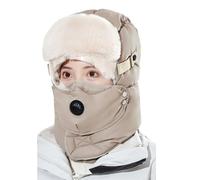 APGLSXY Cappello da cacciatore ispessito con paraorecchie con copertura per il viso e occhiali per il freddo, cappello da equitazione invernale con paraorecchie per attività all'aperto per il clima