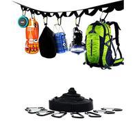 APGLSXY Corda da spiaggia portatile compatibile con tende con 19 cerchi per asciugare e organizzare le attrezzature
