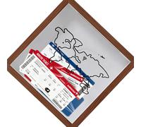 APGLSXY Cornice artistica in legno ideale per presentare indimenticabili ricordi di spettacoli dal vivo 20 x 20 cm, Misura unica, come descritto