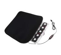 APGLSXY Cuscino 3D traspirante per auto, con 8 forti ventilatori e tecnologia avanzata di raffreddamento a gel, per guida in condizioni climatiche calde, gel traspirante