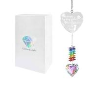 APGLSXY Decorazione da appendere in cristallo prodotto con luce colorata piano consapevole ambientale eccellente per patio altrimenti giardino valorizzazione cristallo sospeso